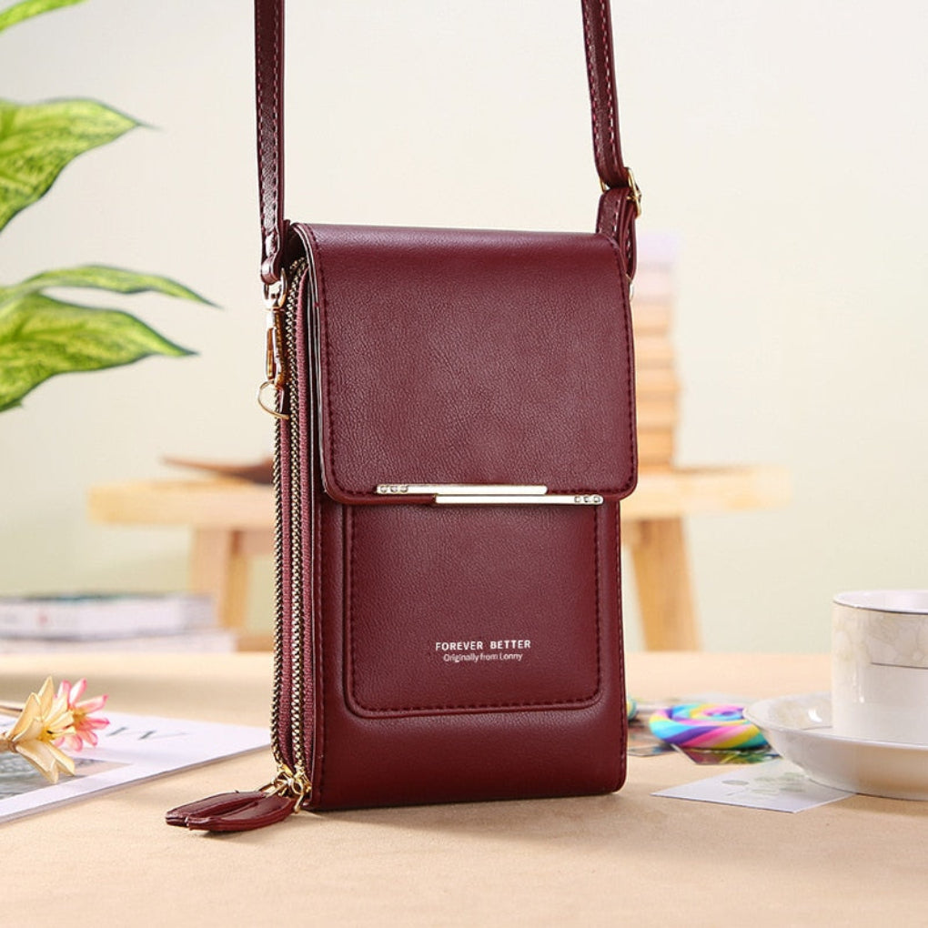 Oak & Coral | Women's Phone Shoulder Bag with Touchscreen Compartment