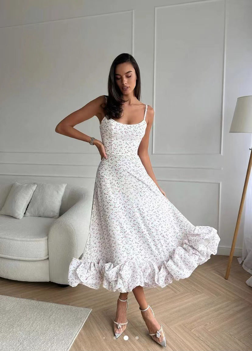 Oak & Coral | Women's Ruffle Hem Midi Dress