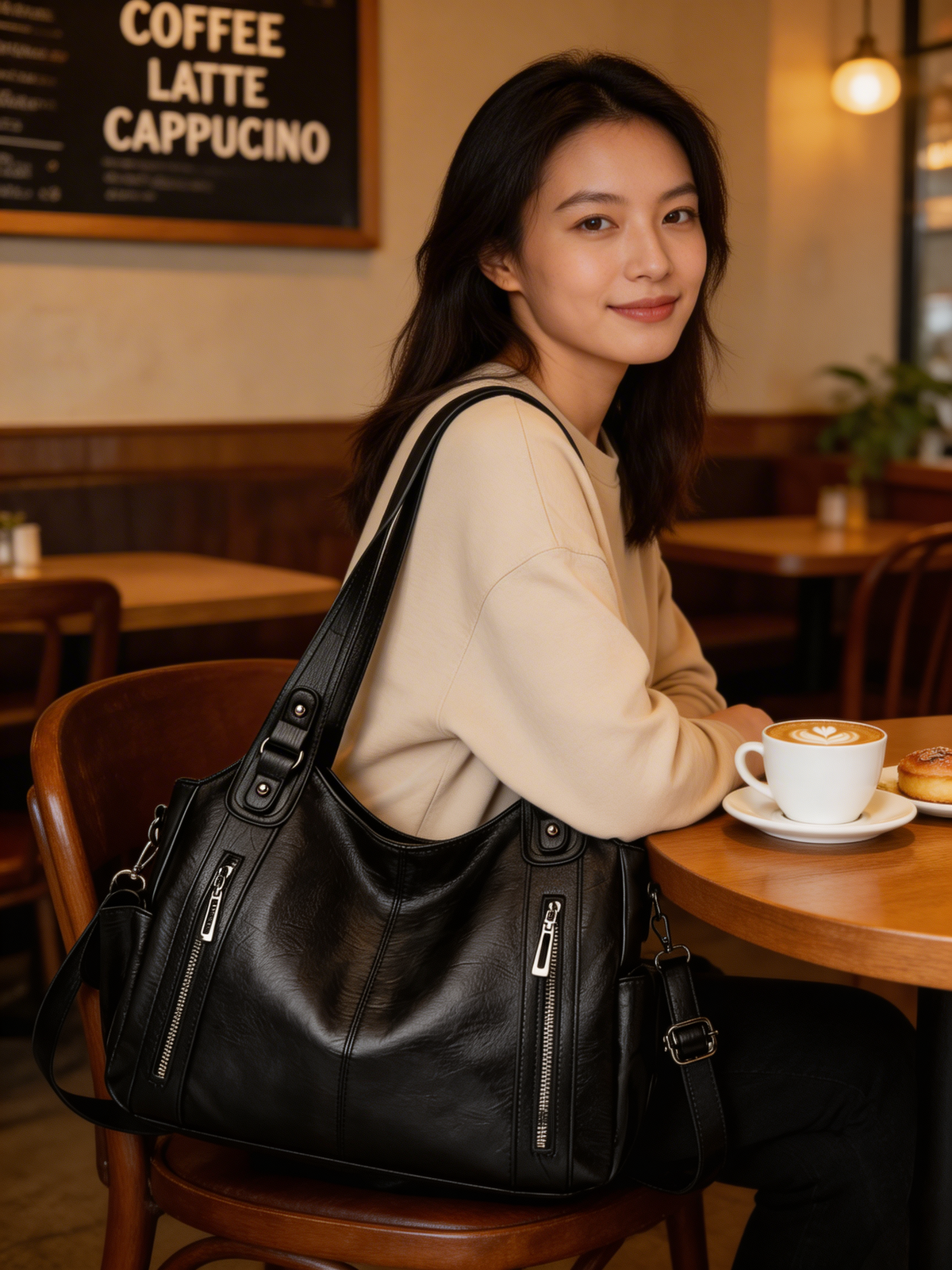 Oak & Coral | Women's Shoulder Bag with Multiple Compartments