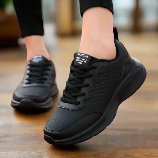 Oak & Coral | Women's Slip-Resistant Work Shoes with Lace-Up Closure