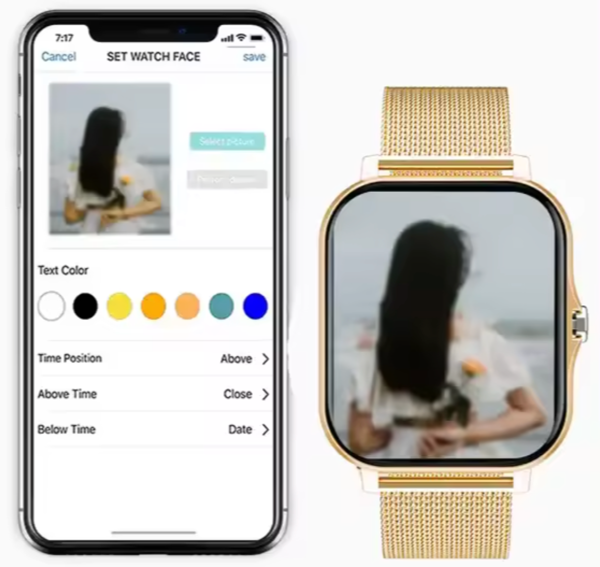 Oak & Coral | Women's Smartwatch with Fitness Tracking