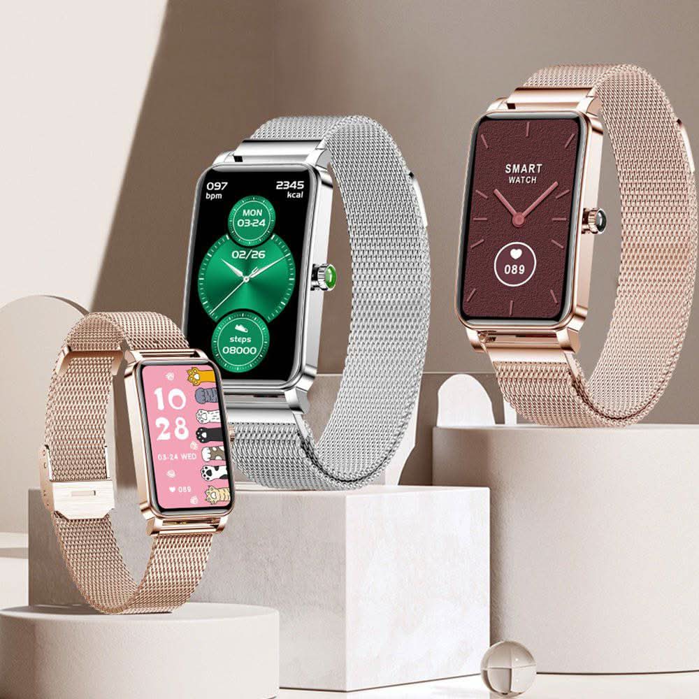 Oak & Coral | Women’s Smartwatch with Fitness Tracking & Notifications