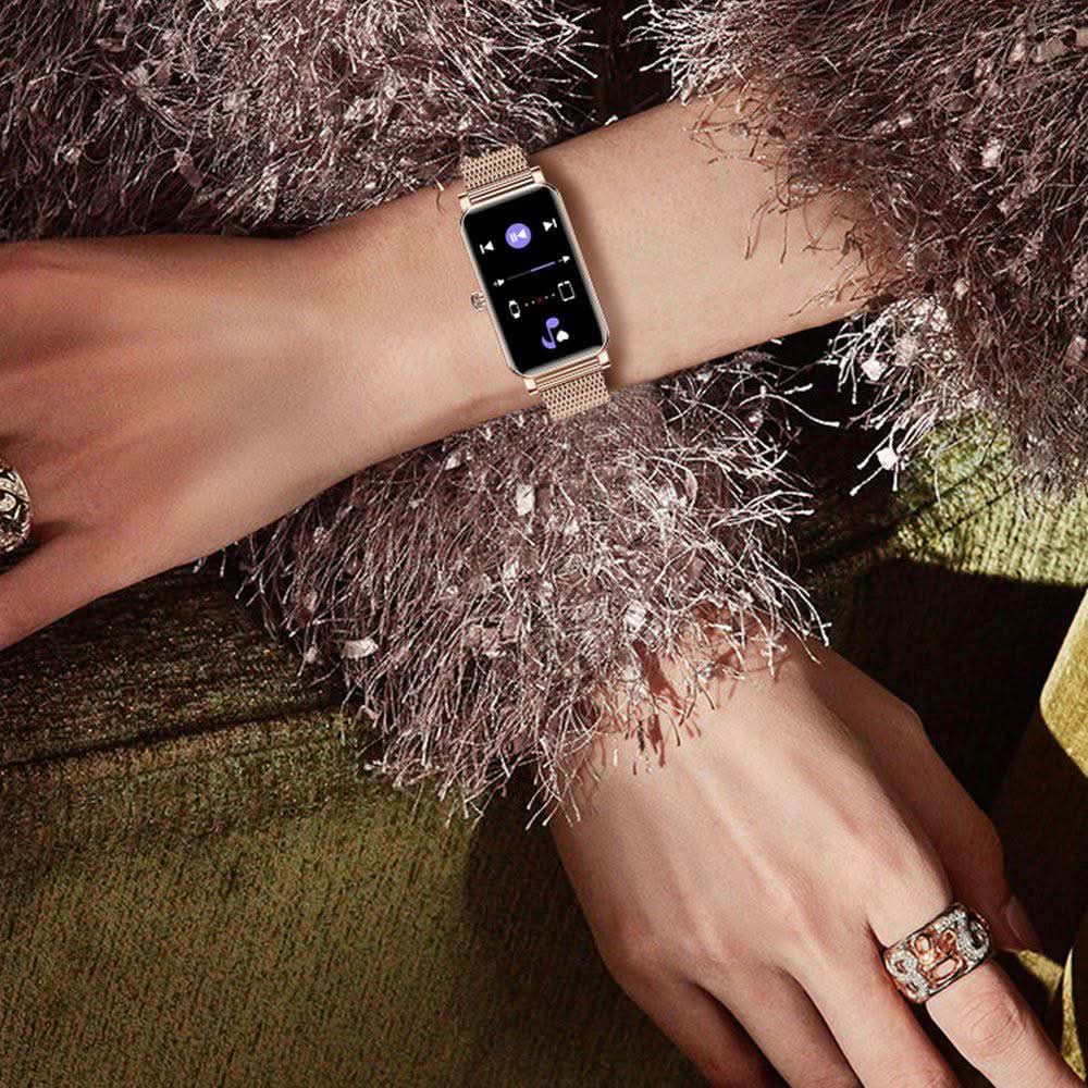 Oak & Coral | Women’s Smartwatch with Fitness Tracking & Notifications