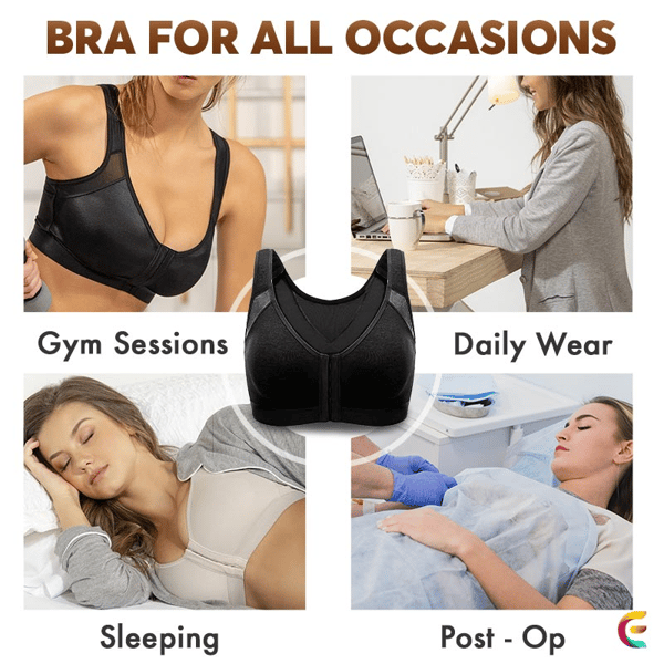 Oak & Coral | Women's Sport Bra Front Closure