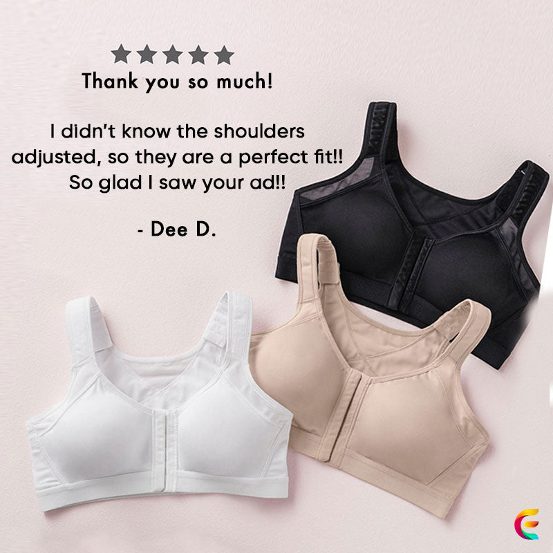 Oak & Coral | Women's Sport Bra Front Closure
