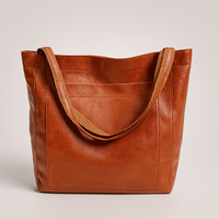 Oak & Coral | Women's Structured Tote Bag with Exterior Pocket