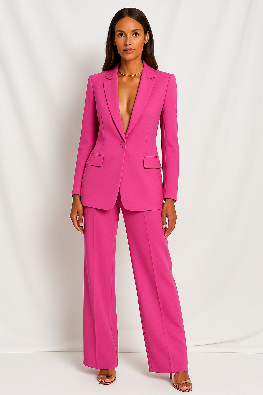 Oak & Coral | Women's Tailored Blazer & Trouser Set