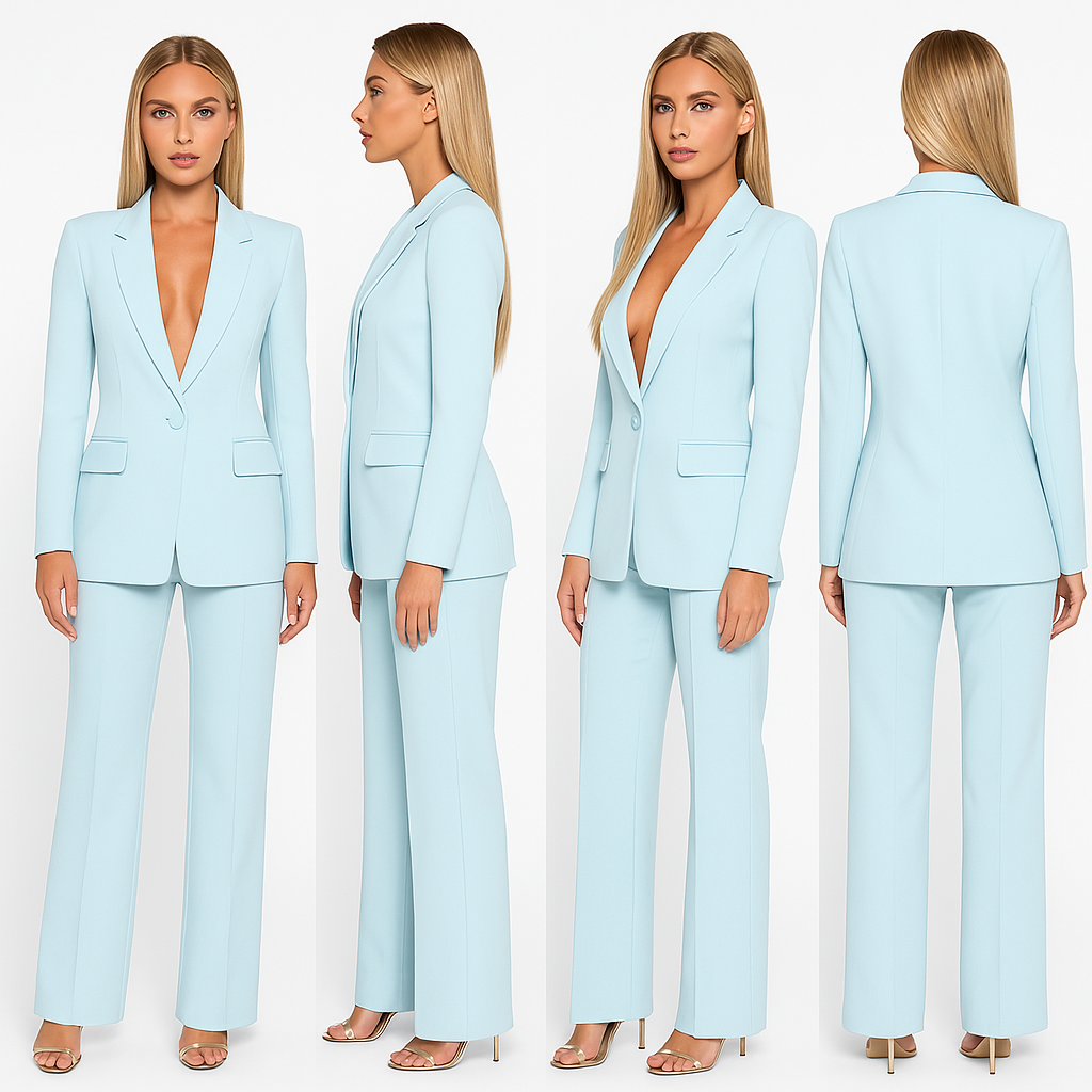 Oak & Coral | Women's Tailored Blazer & Trouser Set