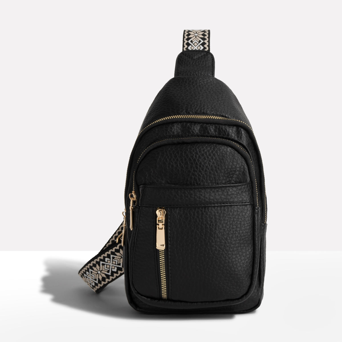 Oak & Coral | Women's Textured Anti-Theft Sling Backpack