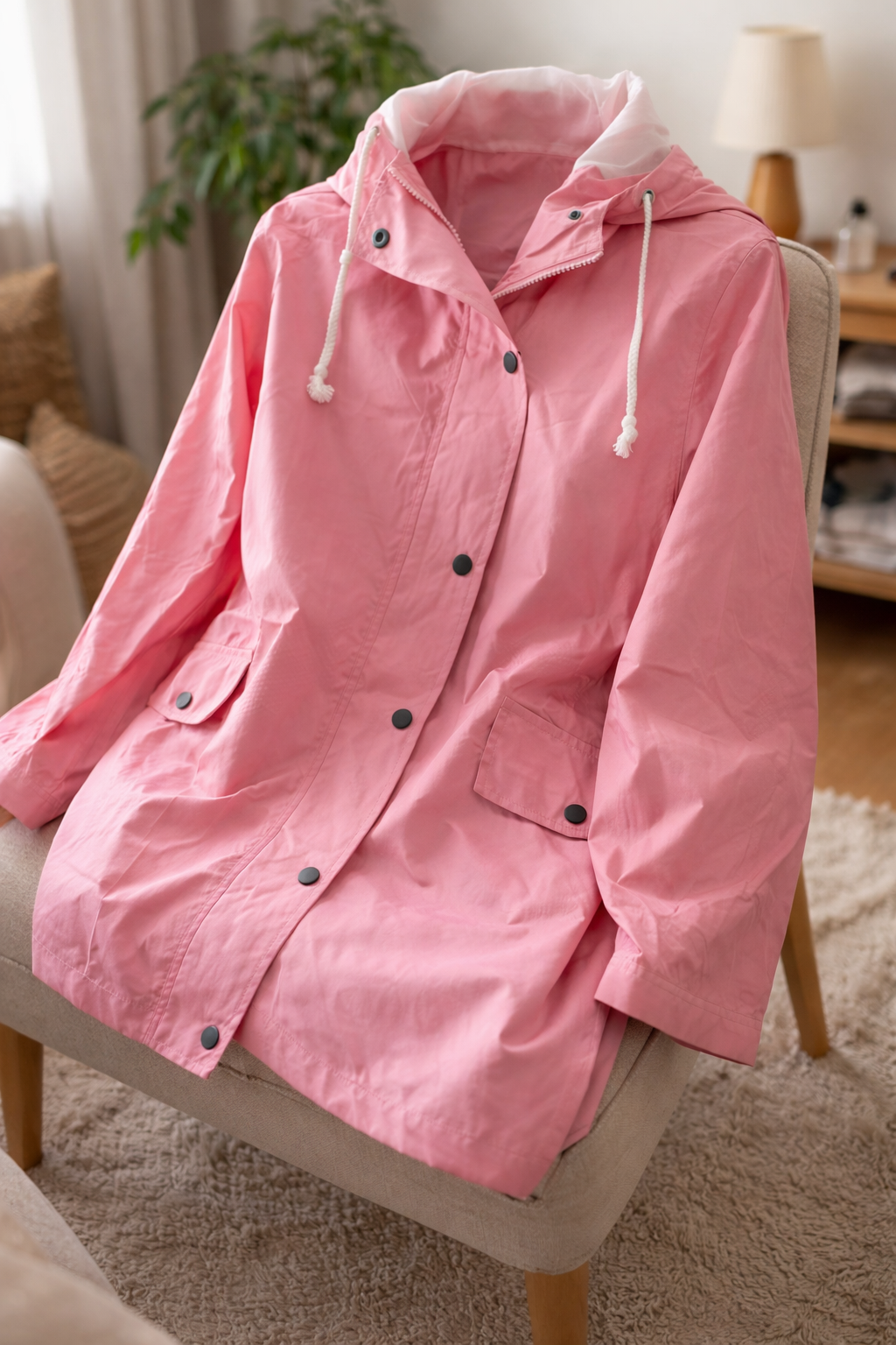 Oak & Coral Women's Transitional Jacket with Hood Lightweight