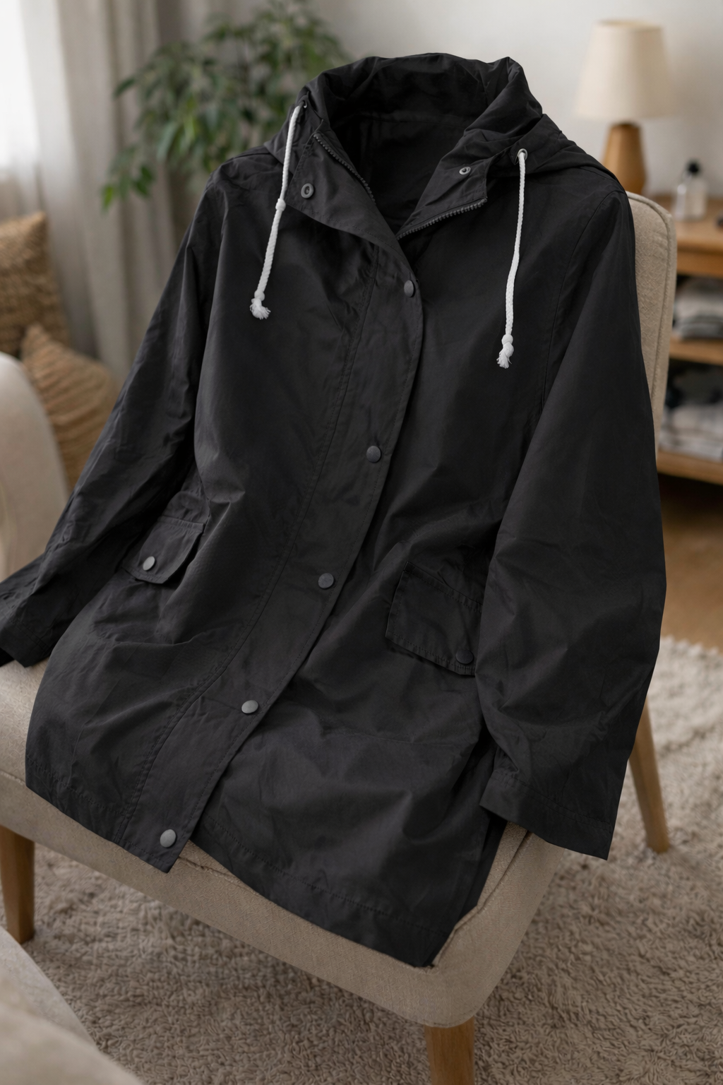 Oak & Coral Women's Transitional Jacket with Hood Lightweight