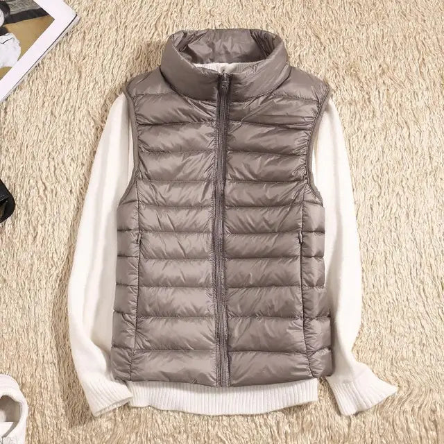Oak & Coral | Women's Ultra Light Puffer Vest
