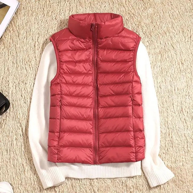 Oak & Coral | Women's Ultra Light Puffer Vest