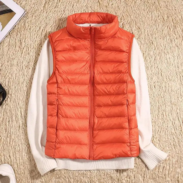 Oak & Coral | Women's Ultra Light Puffer Vest