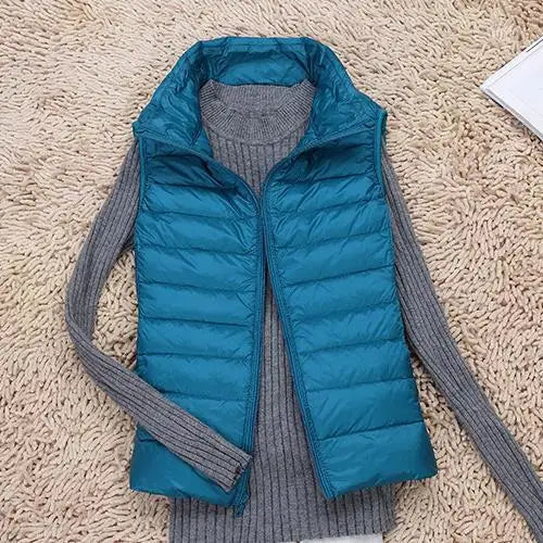 Oak & Coral | Women's Ultra Light Puffer Vest