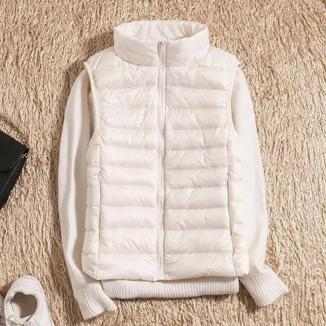 Oak & Coral | Women's Ultra Light Puffer Vest