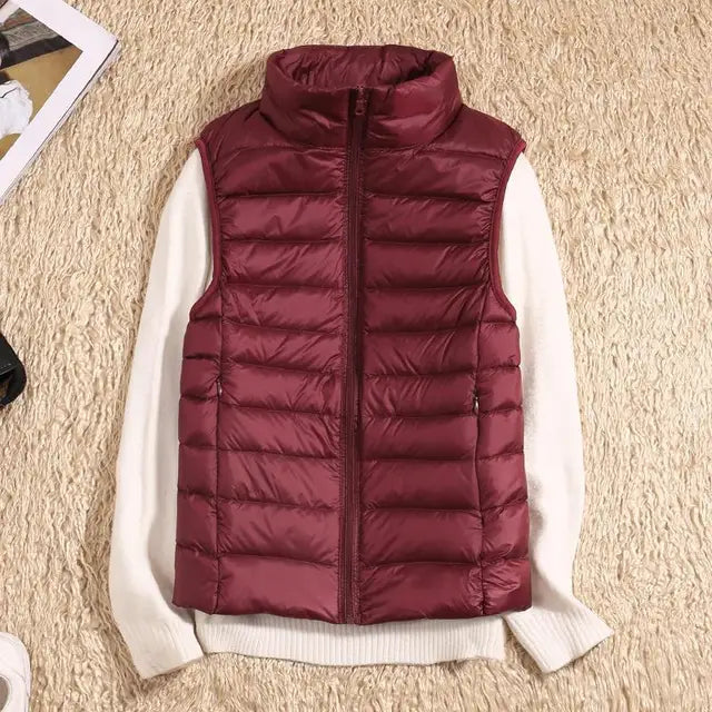 Oak & Coral | Women's Ultra Light Puffer Vest