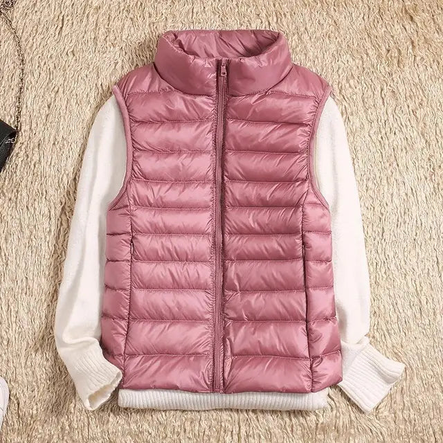 Oak & Coral | Women's Ultra Light Puffer Vest