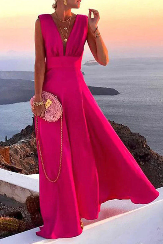 Oak & Coral | Women's V-Neck Maxi Dress