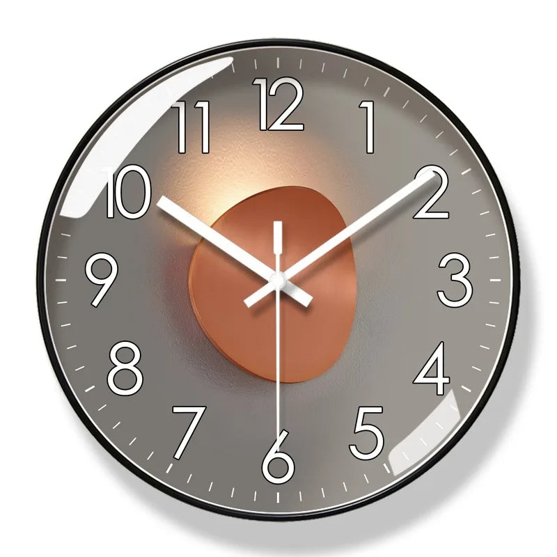 Oak & Coral | ZeitSchön | Designer Wall Clock for Stylish Home