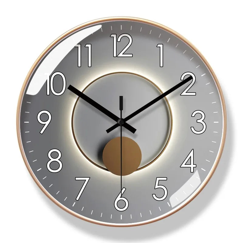 Oak & Coral | ZeitSchön | Designer Wall Clock for Stylish Home