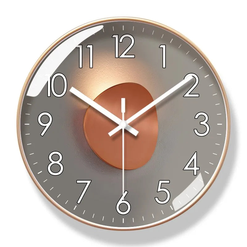 Oak & Coral | ZeitSchön | Designer Wall Clock for Stylish Home