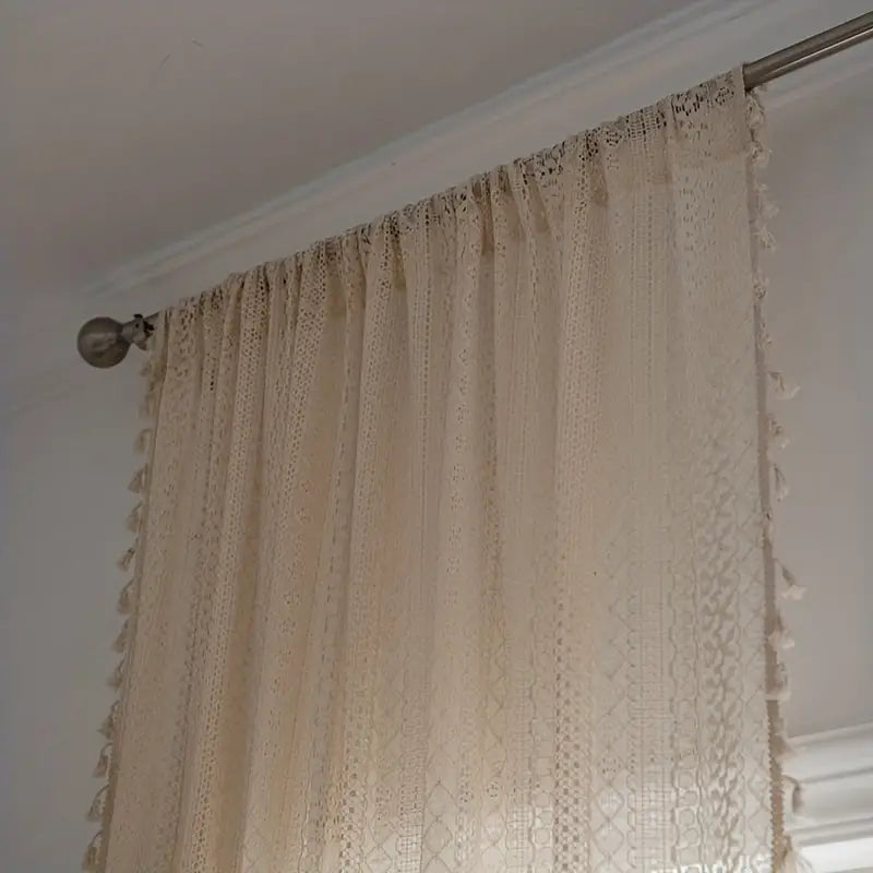 Chic Bohemian Crochet Curtain