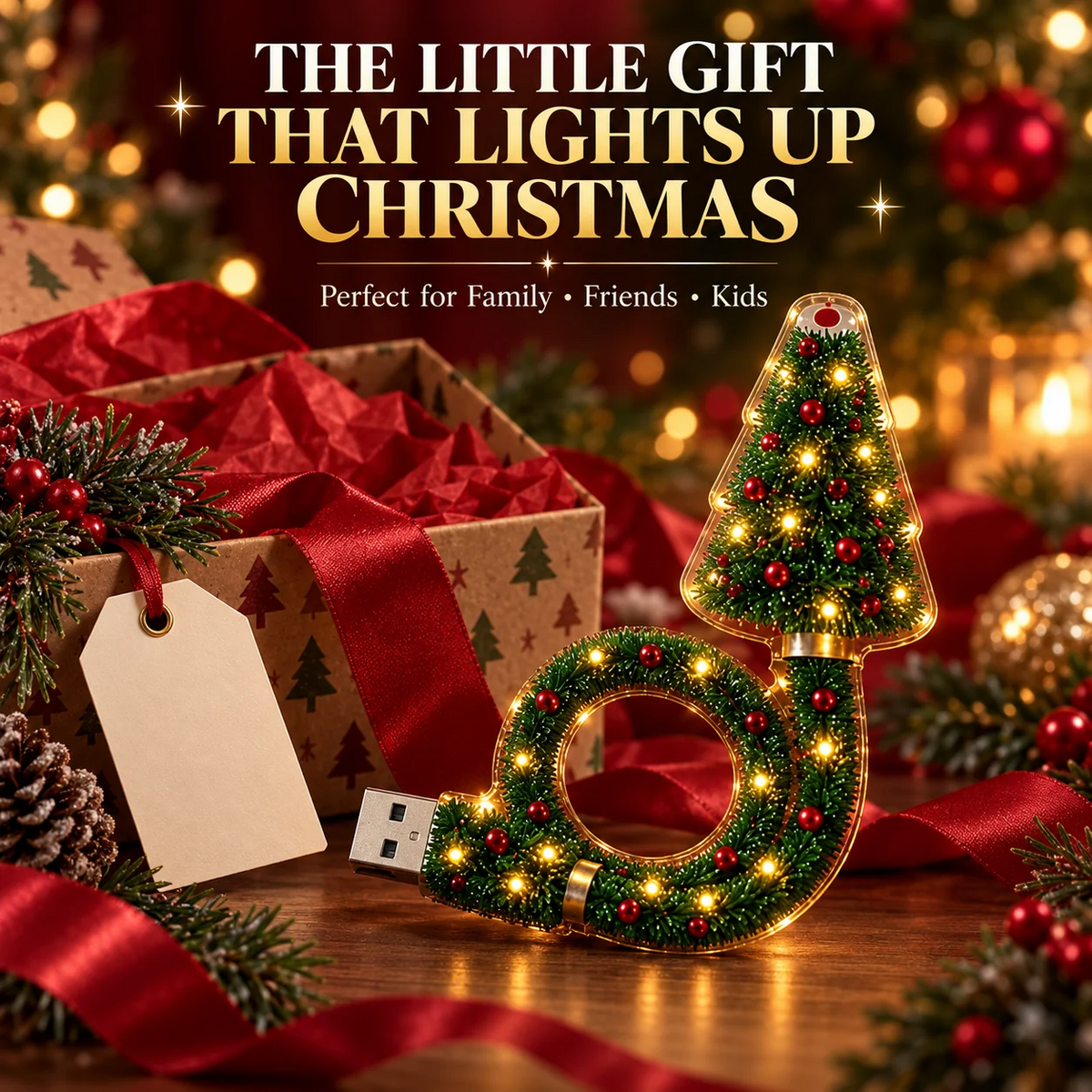 Christmas Tree Projection Light - 6+ Holiday Pattern Ceiling Lamp