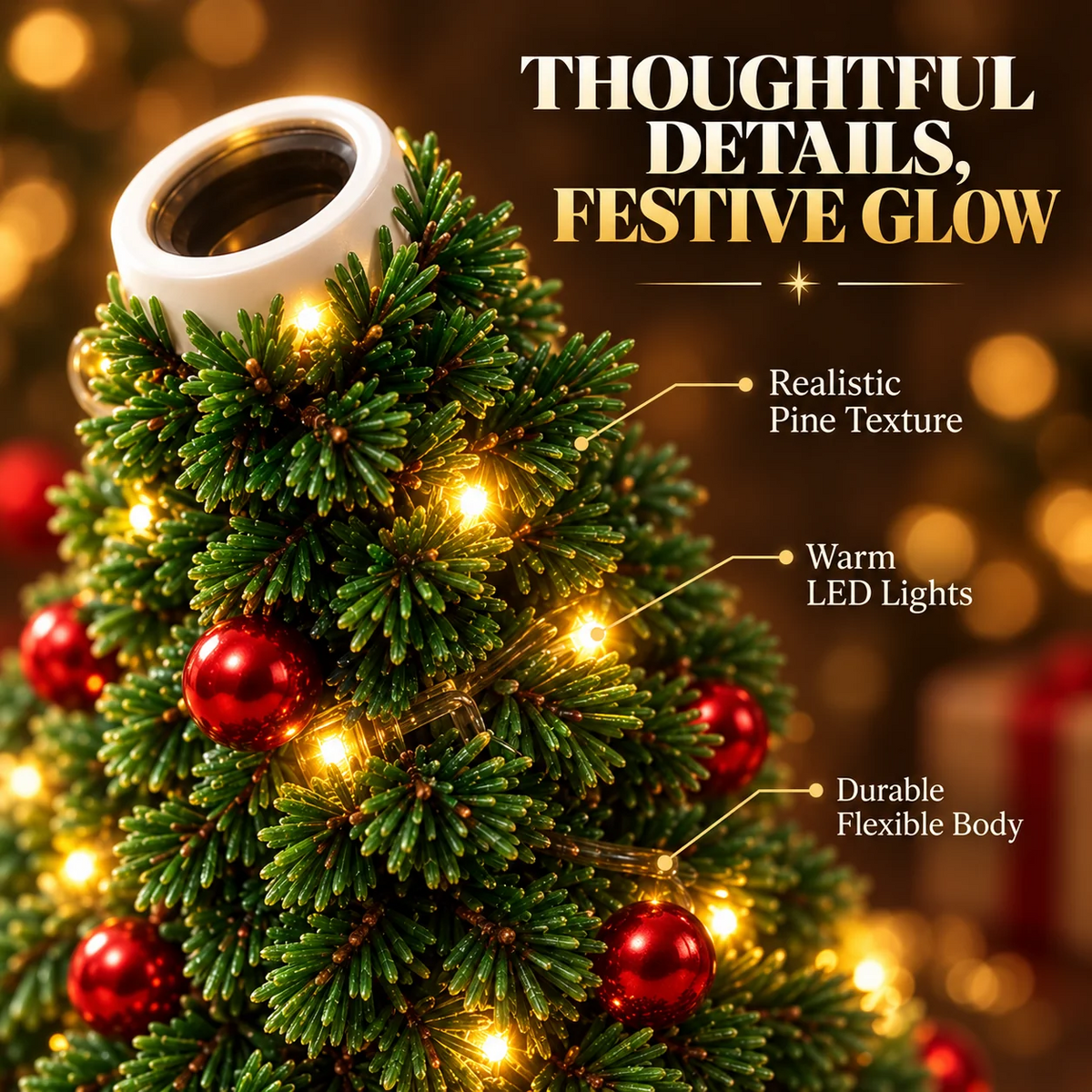 Christmas Tree Projection Light - 6+ Holiday Pattern Ceiling Lamp