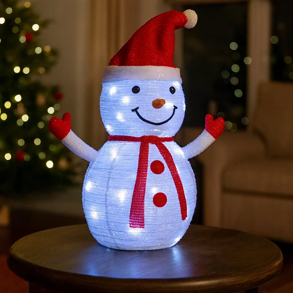 Collapsible Snowman with Timer - Height 70 cm