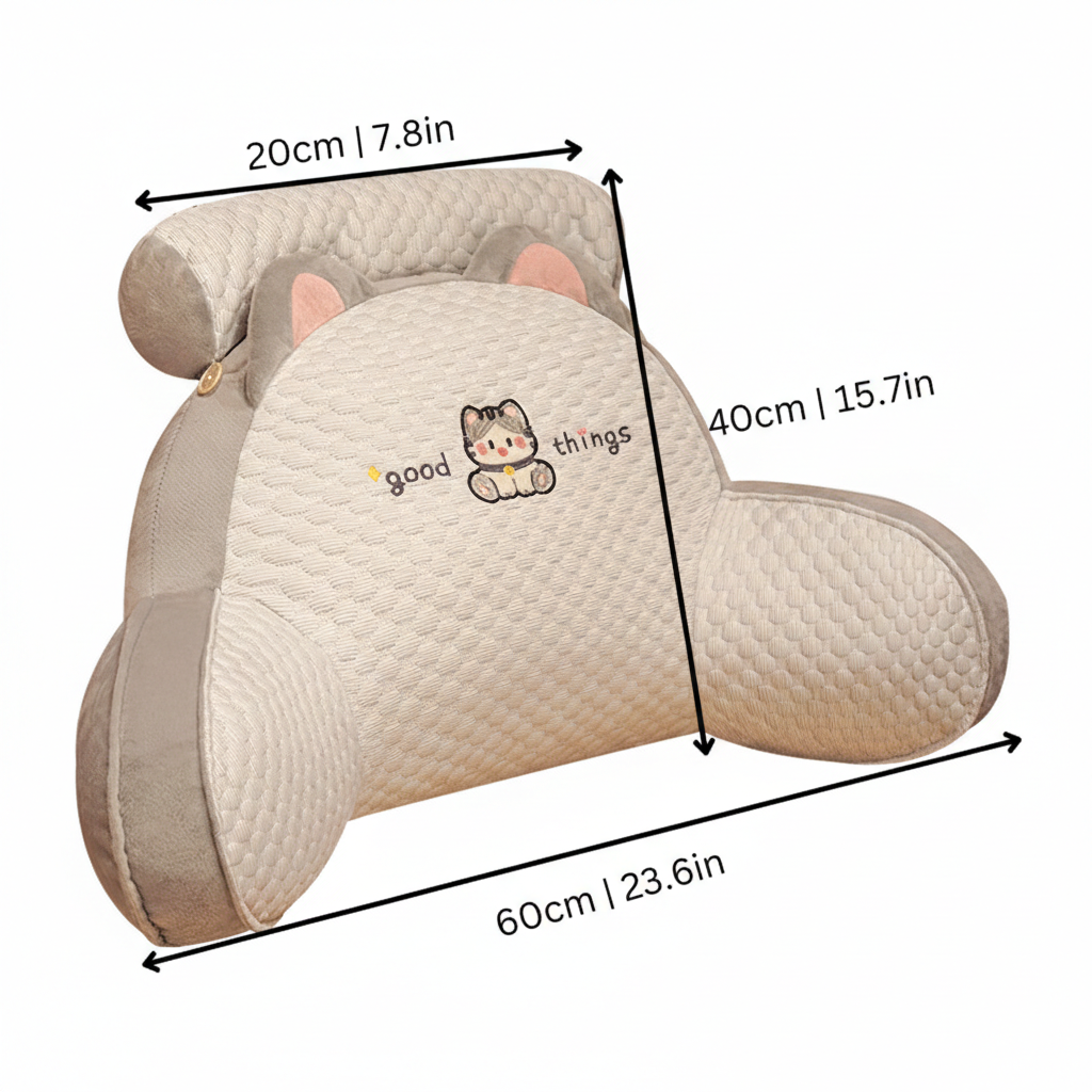 Comfortable Back Support Pillow with Removable Washable Cover