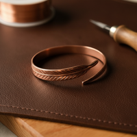 Windward Copper Feather Bracelet