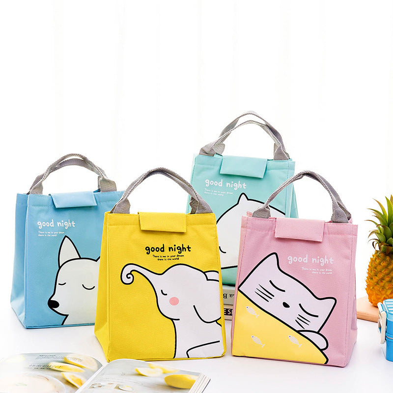 Cute Cat-Themed Insulated Lunch Bag