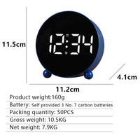 Digital Alarm Clock with Large LED Display and Gentle Alarm Function