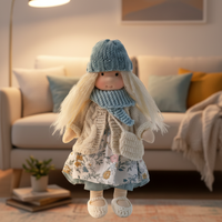 ELORA - Handcrafted Cotton Waldorf Doll for Imaginative Play