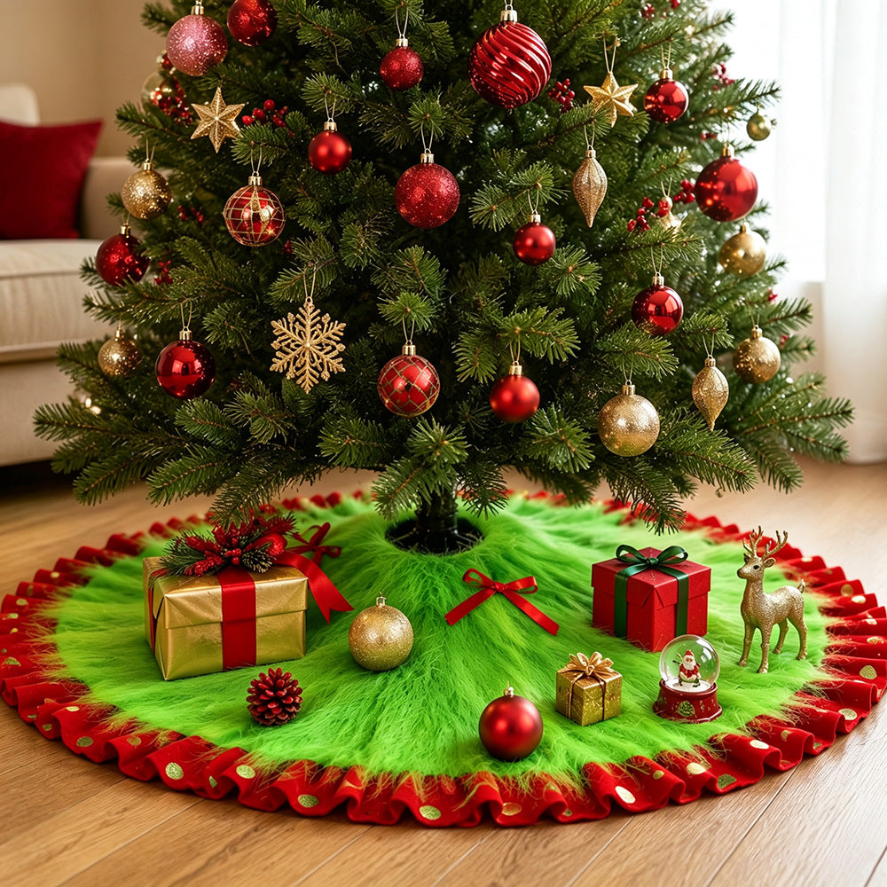 Faux Fur Christmas Tree Skirt