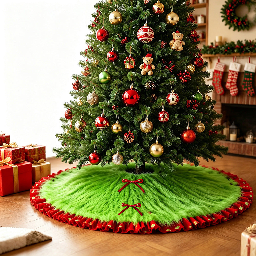 Faux Fur Christmas Tree Skirt