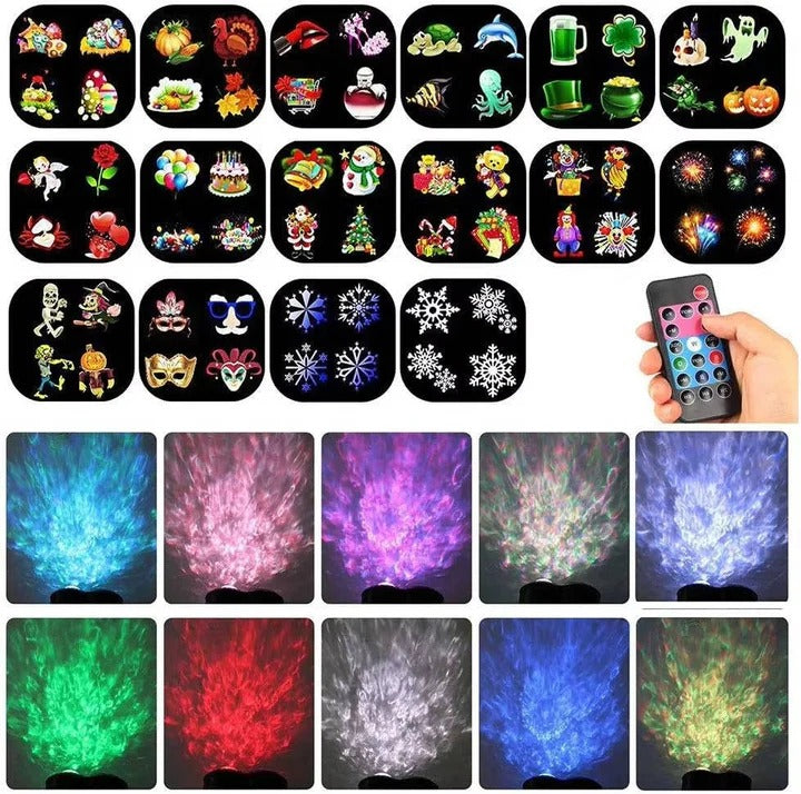 Festive Christmas LED Projector Light with Multi-Colour Display