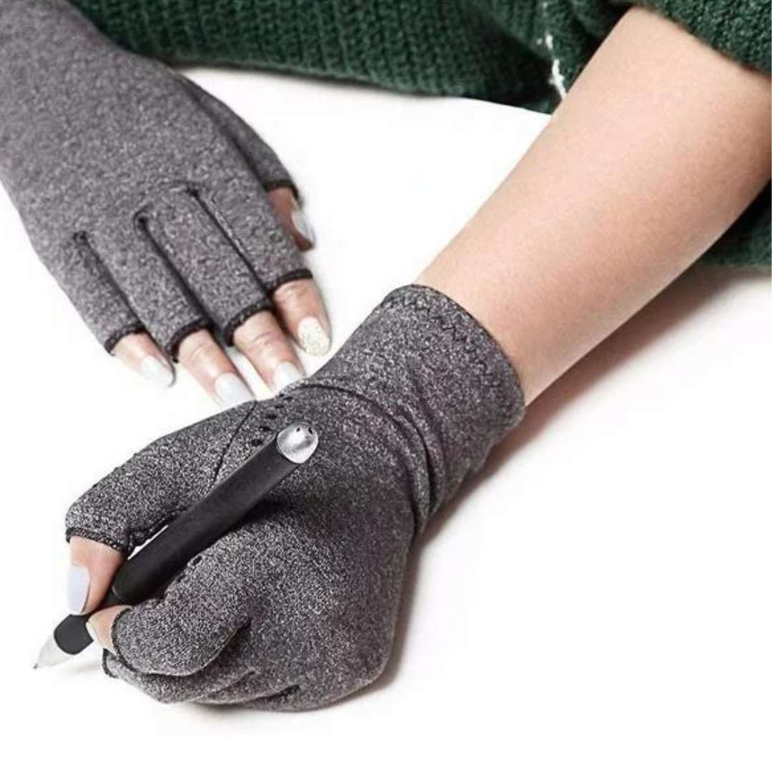FrostGuard Raynauds Gloves for Cold Hands | Thermal Gloves - Warm Gloves against Hand Pain - Non-Slip Grip - Hand Comfort Oak & Coral