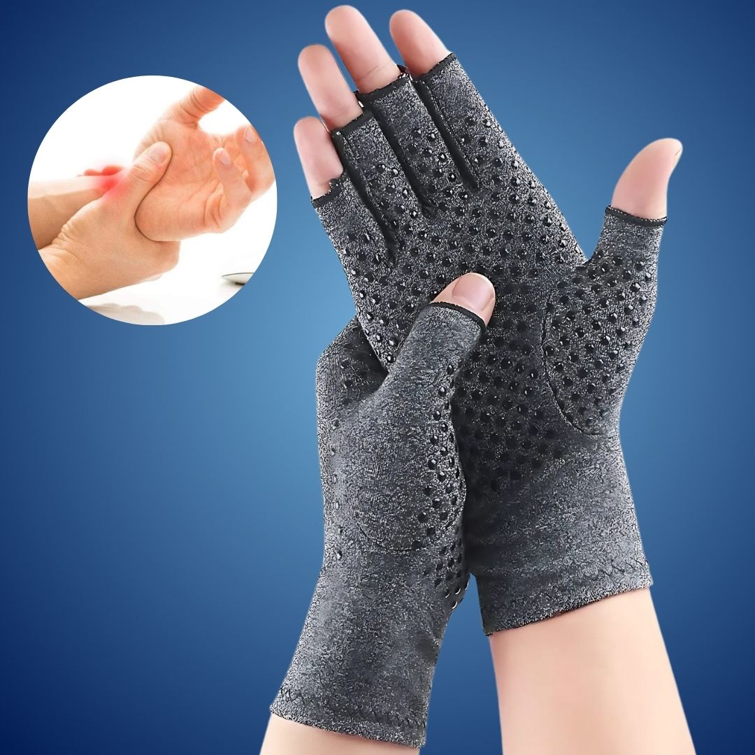 FrostGuard Raynauds Gloves for Cold Hands | Thermal Gloves - Warm Gloves against Hand Pain - Non-Slip Grip - Hand Comfort Oak & Coral
