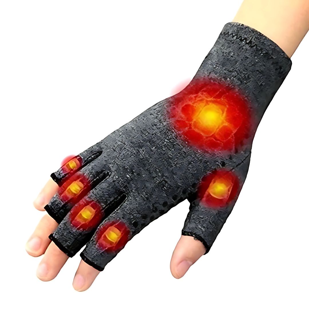 FrostGuard Raynauds Gloves for Cold Hands | Thermal Gloves - Warm Gloves against Hand Pain - Non-Slip Grip - Hand Comfort Oak & Coral