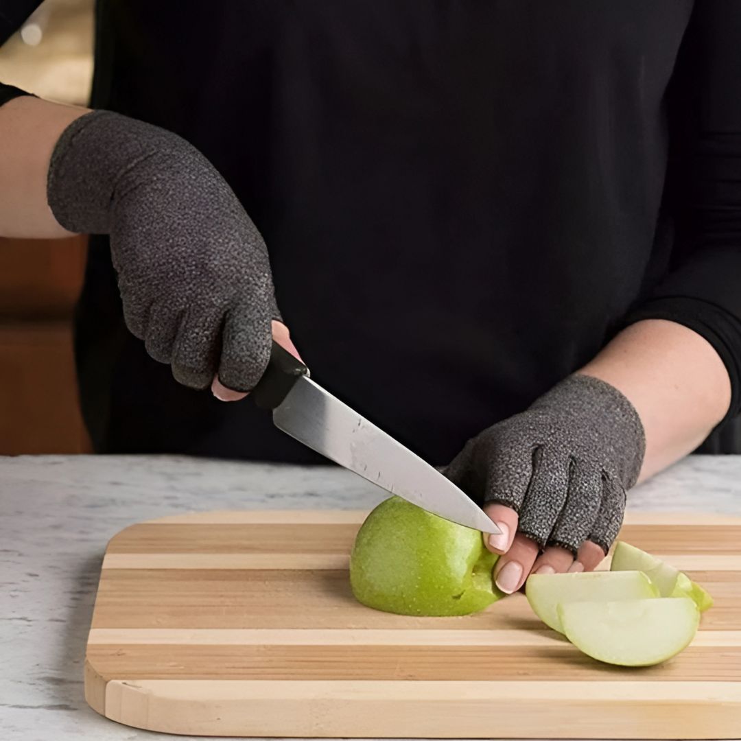 FrostGuard Raynauds Gloves for Cold Hands | Thermal Gloves - Warm Gloves against Hand Pain - Non-Slip Grip - Hand Comfort Oak & Coral