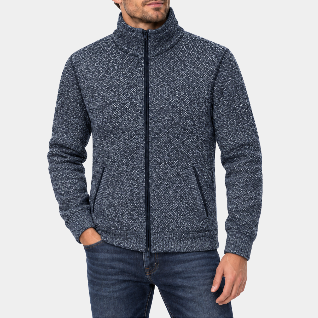 Full-Zip Lined Cardigan