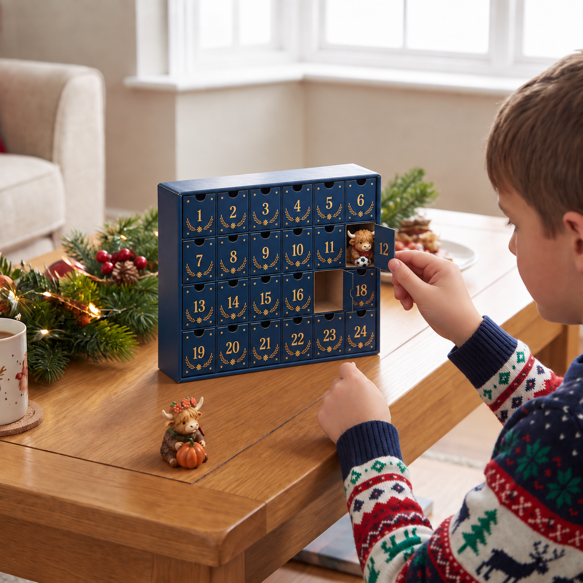 Highland Cow Advent Calendar 2026 – 24 Days of Mini Figures