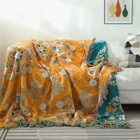 HyggeHaven Cover – Bohemian Cotton Throw for a Cozy Atmosphere