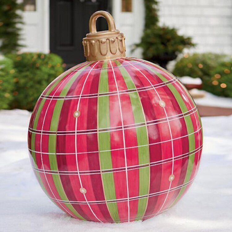 Inflatable Christmas Baubles – Weatherproof & Reusable Outdoor PVC Ornaments