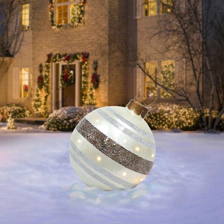 Inflatable Christmas Baubles – Weatherproof & Reusable Outdoor PVC Ornaments