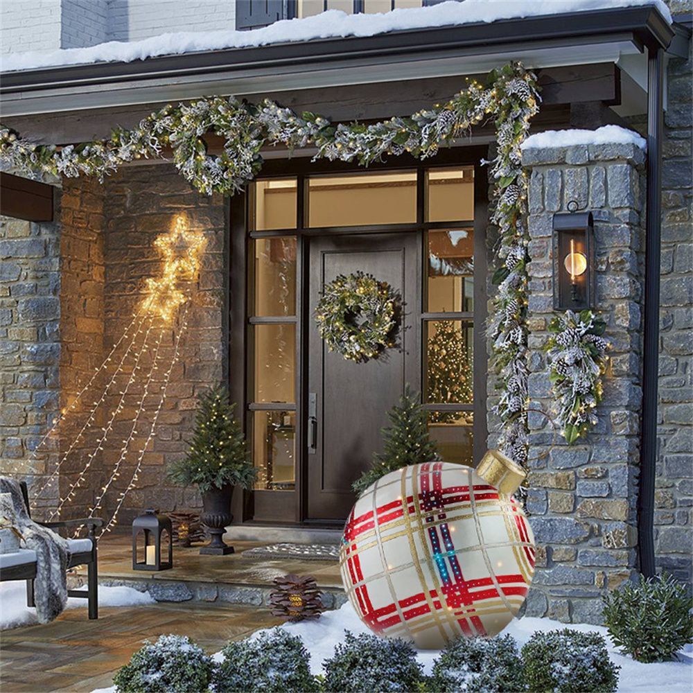 Inflatable Christmas Baubles – Weatherproof & Reusable Outdoor PVC Ornaments