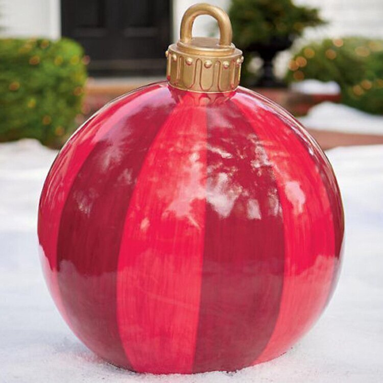 Inflatable Christmas Baubles – Weatherproof & Reusable Outdoor PVC Ornaments