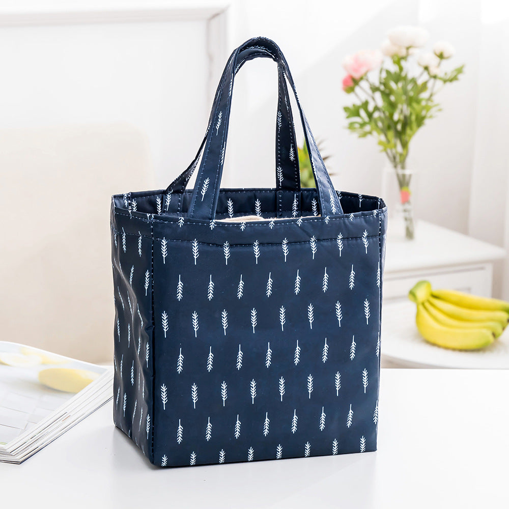 Insulated Tropical Print Lunch Bag